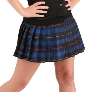 Saturday Night Live Plaid Pleated Mini Skirt Medium